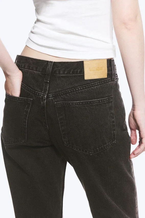 Moon Mid Rise Regular Bootcut Jeans – Tuned Black – Schwarz Moon Mid Rise Regular Bootcut Jeans – Tuned Black – Schwarz