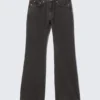 Moon Mid Rise Regular Bootcut Jeans – Tuned Black – Schwarz Moon Mid Rise Regular Bootcut Jeans – Tuned Black – Schwarz