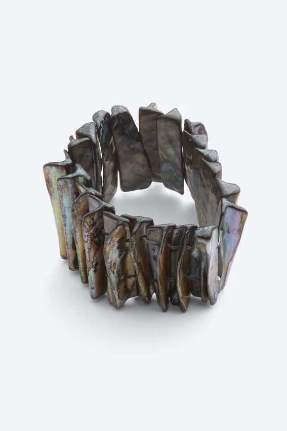 Muschel-Armband – Schwarz Muschel-Armband – Schwarz