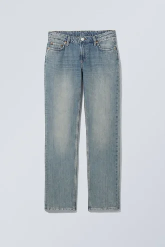 Nail Low Rise Slim Straight Jeans – Trove Blue – Mittelblau Nail Low Rise Slim Straight Jeans – Trove Blue – Mittelblau