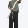 Nate Baggy-Fit-Hose mit Bundfalten – Schwarz Nate Baggy-Fit-Hose mit Bundfalten – Schwarz