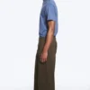 Nate Baggy Fit Plissee-Hose – Braun Nadelstreifen Nate Baggy Fit Plissee-Hose – Braun Nadelstreifen