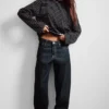 Nebula Mid Rise Loose Barrel Unisex-Jeans – Blue Rinse – Dunkelblau