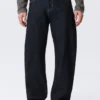 Nebula Mid Rise Loose Barrel Unisex-Jeans – Blue Rinse – Dunkelblau