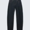 Nebula Mid Rise Loose Barrel Unisex-Jeans – Blue Rinse – Dunkelblau
