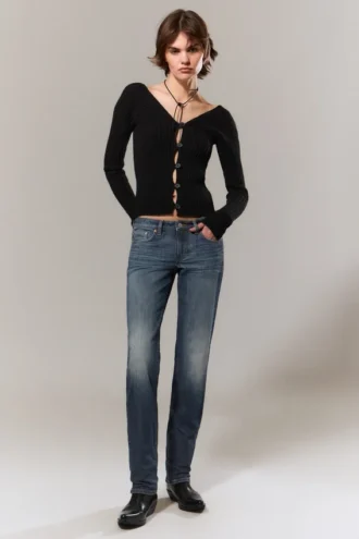 Neptune Low Rise Slim Straight Leg Jeans – Blue Hymn – Mittelblau Neptune Low Rise Slim Straight Leg Jeans – Blue Hymn – Mittelblau