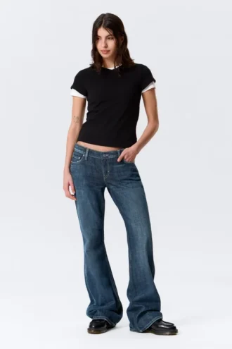 Nova Low Rise Slim Bootcut Jeans – Deep Sea Blue – Dunkelblau Nova Low Rise Slim Bootcut Jeans – Deep Sea Blue – Dunkelblau