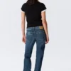 Nova Low Rise Slim Bootcut Jeans – Deep Sea Blue – Dunkelblau