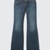 Nova Low Rise Slim Bootcut Jeans – Deep Sea Blue – Dunkelblau