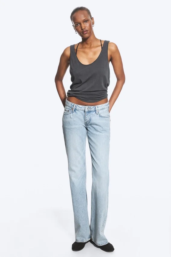 Nova Low Rise Slim Bootcut Jeans – Lip Blue – Hellblau Nova Low Rise Slim Bootcut Jeans – Lip Blue – Hellblau