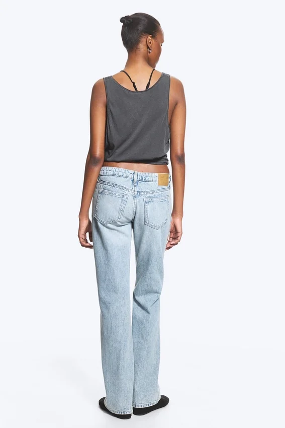 Nova Low Rise Slim Bootcut Jeans – Lip Blue – Hellblau Nova Low Rise Slim Bootcut Jeans – Lip Blue – Hellblau