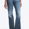 Nova Low Rise Slim Bootcut Jeans – Mine Blue – Mittelblau