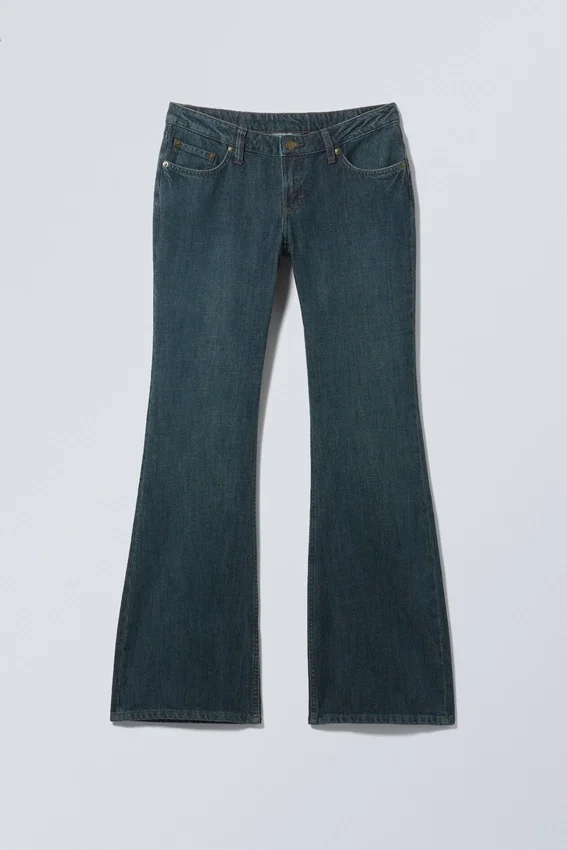 Nova Low Rise Slim Bootcut Jeans – Seeblau – Mittelblau Nova Low Rise Slim Bootcut Jeans – Seeblau – Mittelblau