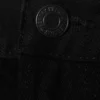 Orbit Mid Rise Regular Straight Jeans – Black Rinse – Schwarz