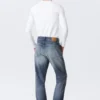 Orbit Mid Rise Regular Straight Jeans – Board Blue – Mittelblau