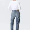 Orbit Mid Rise Regular Straight Jeans – Board Blue – Mittelblau
