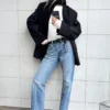 Origin Mid Rise Regular Straight Jeans – Mittelblau – Mittelblau Origin Mid Rise Regular Straight Jeans – Mittelblau – Mittelblau