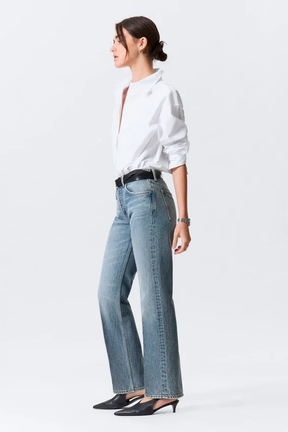 Origin Mid Rise Regular Straight Jeans – Mittelblau – Mittelblau Origin Mid Rise Regular Straight Jeans – Mittelblau – Mittelblau