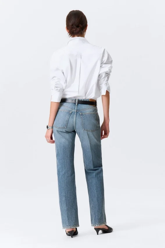 Origin Mid Rise Regular Straight Jeans – Mittelblau – Mittelblau Origin Mid Rise Regular Straight Jeans – Mittelblau – Mittelblau