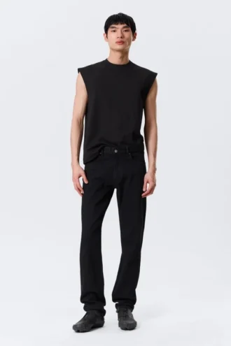Orion Mid Rise Slim Fit Straight Jeans – Black Rinse – Schwarz Orion Mid Rise Slim Fit Straight Jeans – Black Rinse – Schwarz
