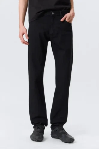 Orion Mid Rise Slim Fit Straight Jeans – Black Rinse – Schwarz Orion Mid Rise Slim Fit Straight Jeans – Black Rinse – Schwarz