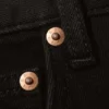 Orion Mid Rise Slim Fit Straight Jeans – Black Rinse – Schwarz