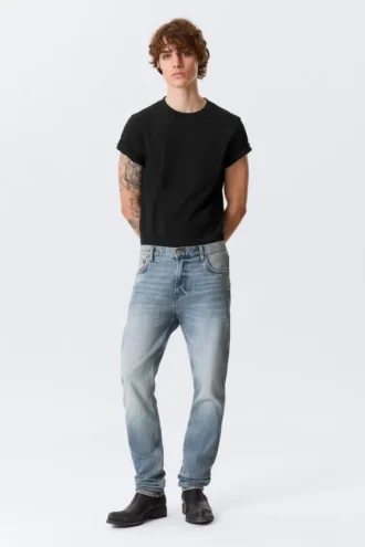 Orion Mid Rise Slim Fit Straight Jeans – Blue Horses – Mittelblau Orion Mid Rise Slim Fit Straight Jeans – Blue Horses – Mittelblau