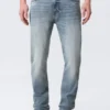 Orion Mid Rise Slim Fit Straight Jeans – Blue Horses – Mittelblau