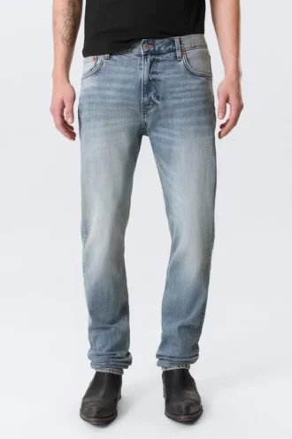 Orion Mid Rise Slim Fit Straight Jeans – Blue Horses – Mittelblau Orion Mid Rise Slim Fit Straight Jeans – Blue Horses – Mittelblau
