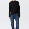 Orion Mid Rise Slim Fit Straight Jeans – Tiefseeblau – Dunkelblau