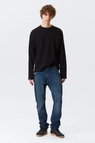 Orion Mid Rise Slim Fit Straight Jeans – Tiefseeblau – Dunkelblau Orion Mid Rise Slim Fit Straight Jeans – Tiefseeblau – Dunkelblau