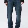 Orion Mid Rise Slim Fit Straight Jeans – Tiefseeblau – Dunkelblau