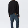 Orion Mid Rise Slim Fit Straight Jeans – Tiefseeblau – Dunkelblau