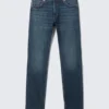 Orion Mid Rise Slim Fit Straight Jeans – Tiefseeblau – Dunkelblau