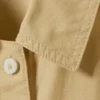 Oversize-Kurzarm-Shirt aus Baumwoll-Canvas – Beige