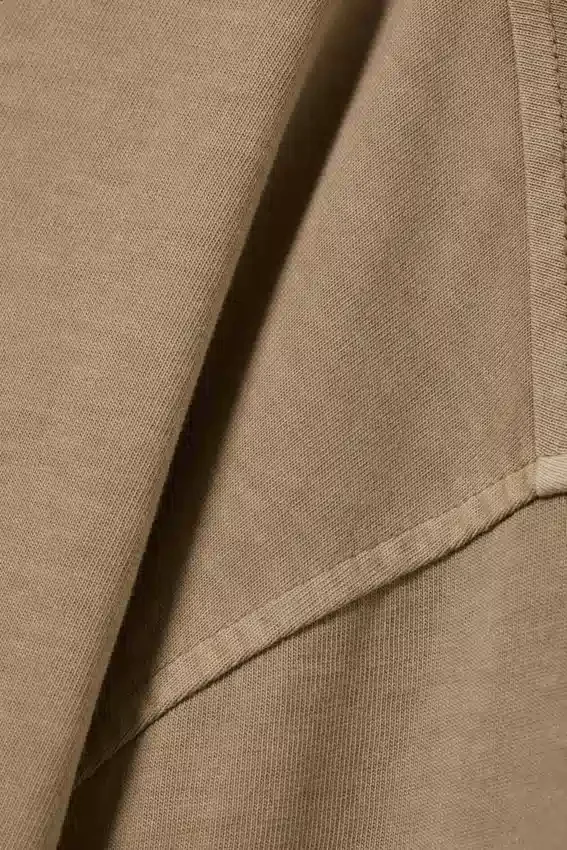Oversize-Langarmshirt – gewaschenes Dunkelbeige Oversize-Langarmshirt – gewaschenes Dunkelbeige