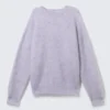 Oversize-Pullover aus Mohairmischung – Hellviolett meliert Oversize-Pullover aus Mohairmischung – Hellviolett meliert