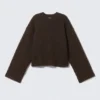 Oversize-Pullover – Dunkelbraun Oversize-Pullover – Dunkelbraun
