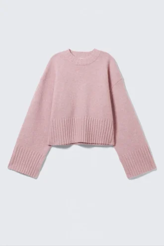 Oversize-Pullover – Hellrosa