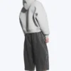 Oversize-Scuba-Kapuzenpullover – Hellgrau Oversize-Scuba-Kapuzenpullover – Hellgrau