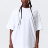 Oversize-T-Shirt – Weiß