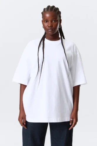 Oversize-T-Shirt – Weiß