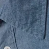 Oversized-Denim-Hemd mit langen Ärmeln – Blau