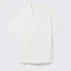 Oversized-Hemd aus Organza mit kurzen Ärmeln – Mint