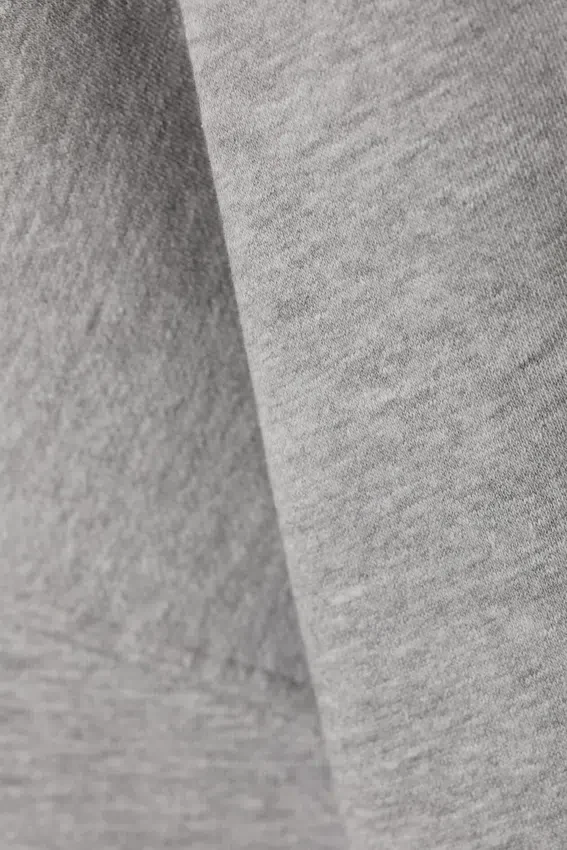 Oversized-Kapuzenpullover aus schwerem Baumwollfleece – Grau meliert Oversized-Kapuzenpullover aus schwerem Baumwollfleece – Grau meliert