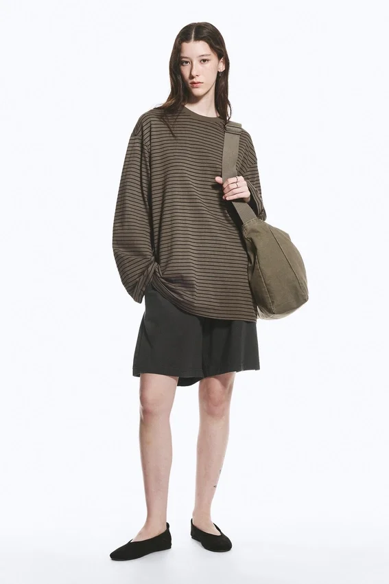 Oversized-Langarmshirt – Dark Mole Oversized-Langarmshirt – Dark Mole