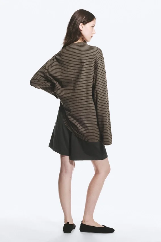Oversized-Langarmshirt – Dark Mole Oversized-Langarmshirt – Dark Mole