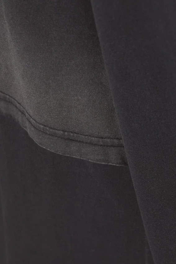 Oversized-Langarmshirt mit doppeltem Färbungseffekt – Black Fade Oversized-Langarmshirt mit doppeltem Färbungseffekt – Black Fade
