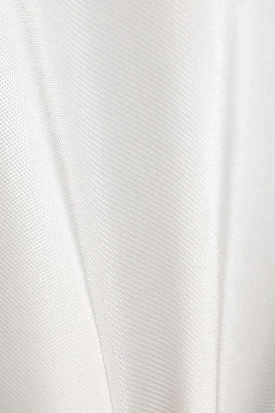Oversized-Organza-Hemd mit kurzen Ärmeln – Weiß Oversized-Organza-Hemd mit kurzen Ärmeln – Weiß