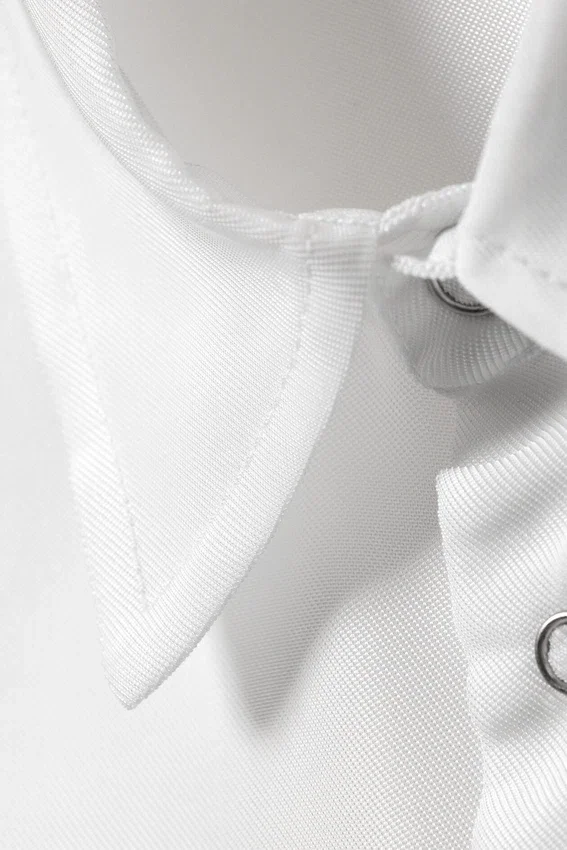 Oversized-Organza-Hemd mit kurzen Ärmeln – Weiß Oversized-Organza-Hemd mit kurzen Ärmeln – Weiß